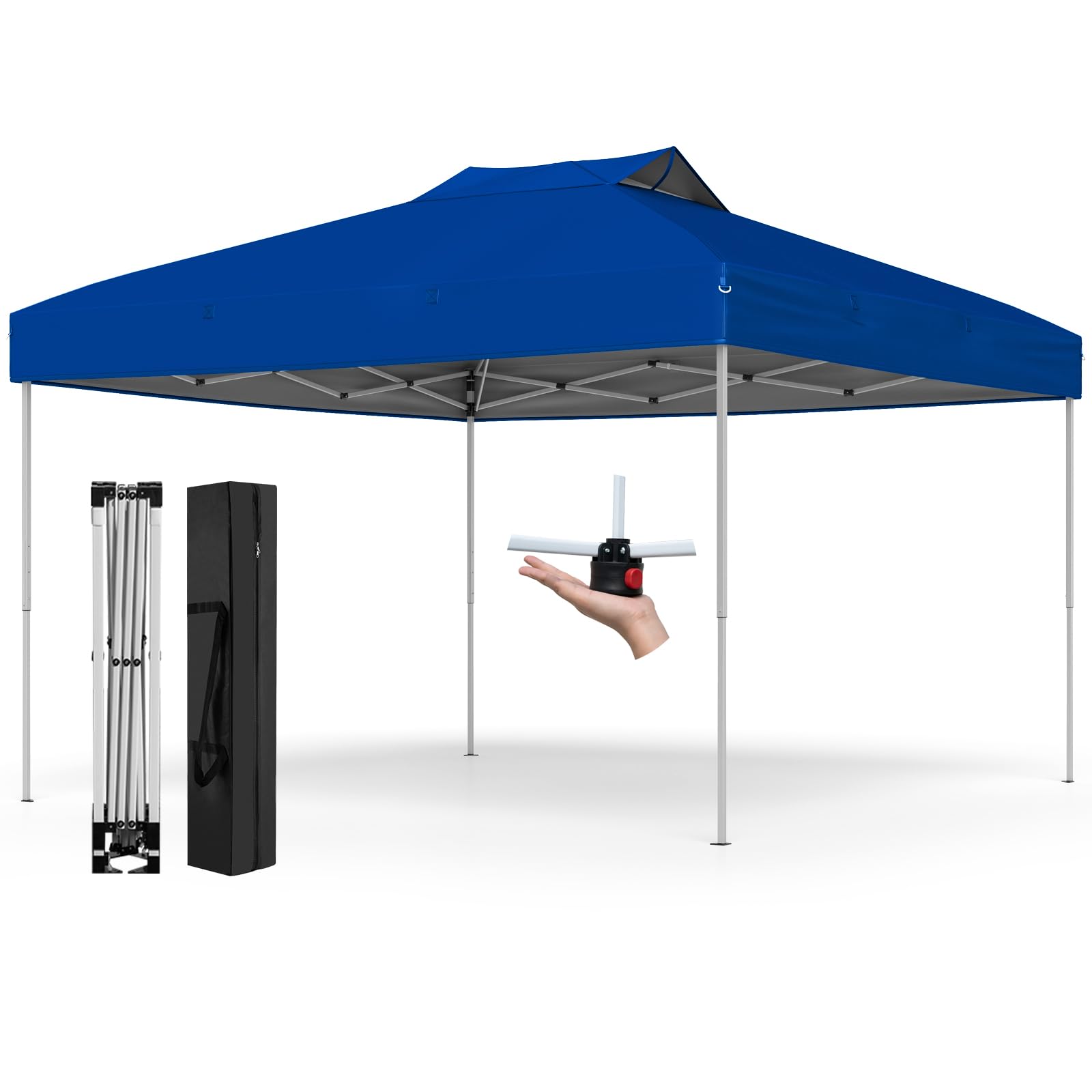 Tangkula 10x10 FT Pop Up Canopy 2-Tier Outdoor Tent with Vented Top